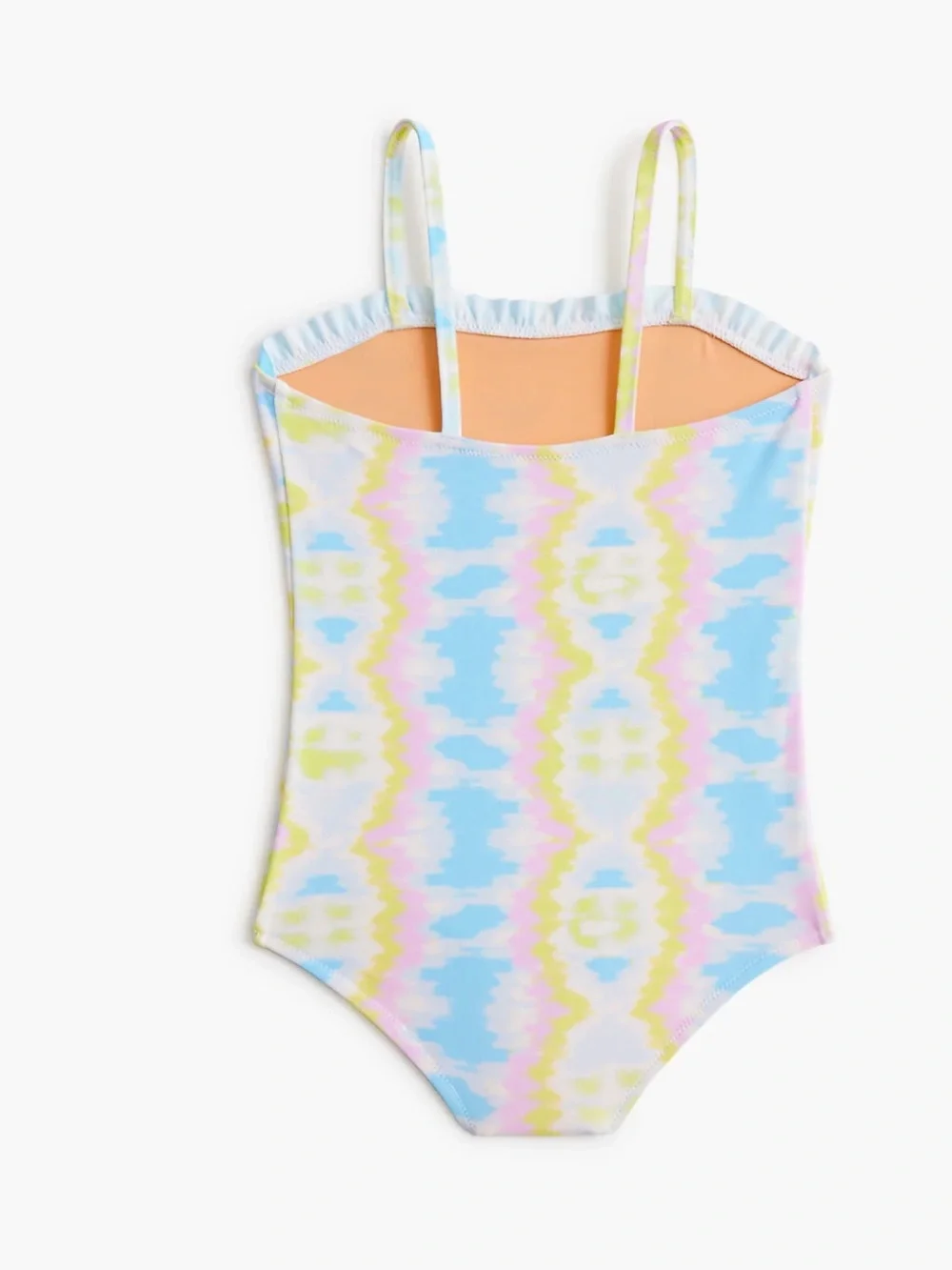 Girls' tie-dyed ruffle one-piece swimsuit NWT Size 6-7